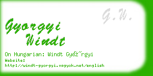 gyorgyi windt business card